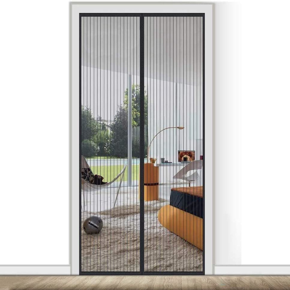 Zanzariera Magnetica Nera per Porte - 120X240H CM